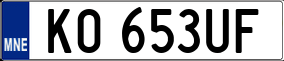 Trailer License Plate